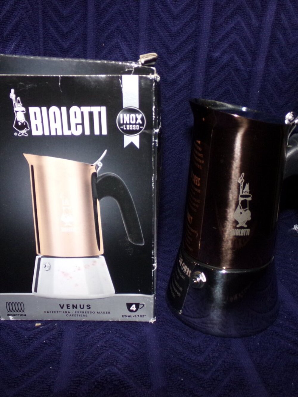 NEW in Bialetti VENUS 4-Cup Espresso Maker Induction or stove top - Picture 3 of 8